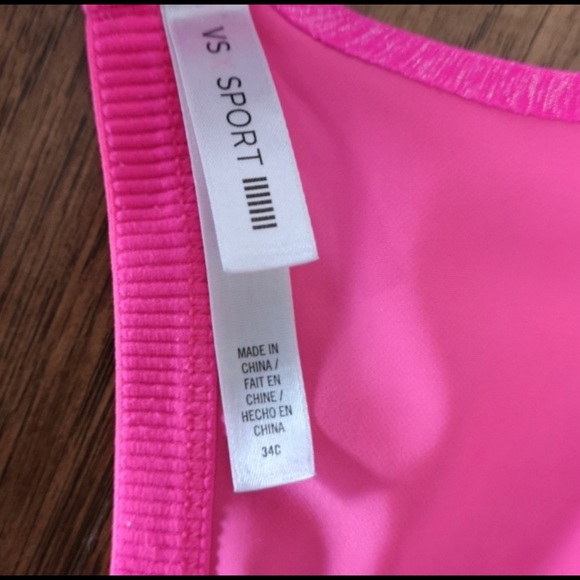 Victoria's Secret Bright Pink Sports Bra 34C - Picture 4 of 5